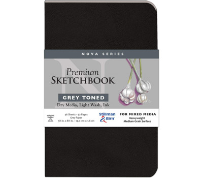 Скетчбук с тонированной бумагой / Sketchbook Gray Toned 46Sh 150Gsm 5.5X8.5